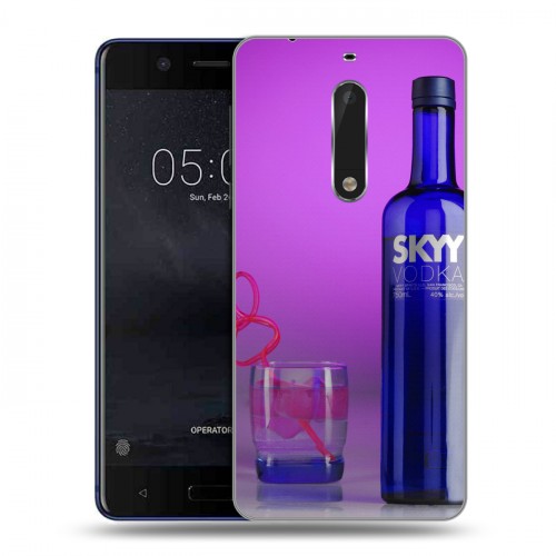 Дизайнерский пластиковый чехол для Nokia 5 Skyy Vodka