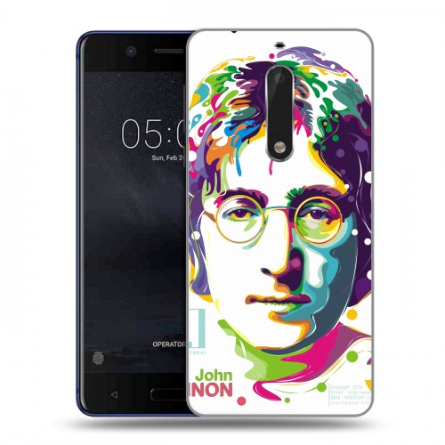 Дизайнерский пластиковый чехол для Nokia 5 Джон Леннон