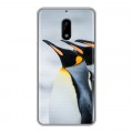Дизайнерский пластиковый чехол для Nokia 6 Пингвины