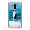 Дизайнерский пластиковый чехол для Nokia 6 Пингвины