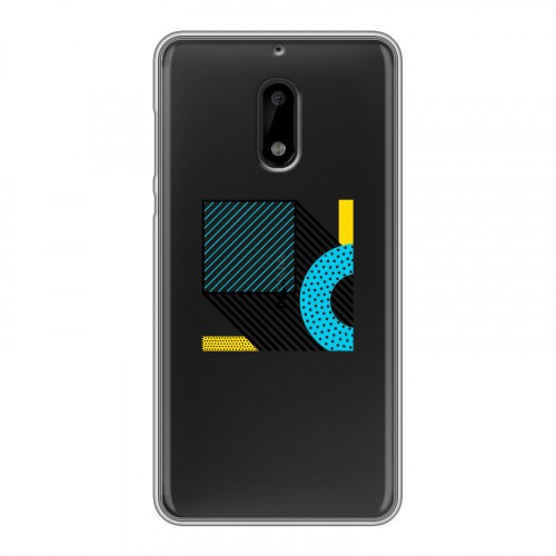 Полупрозрачный дизайнерский пластиковый чехол для Nokia 6 Абстракции 3