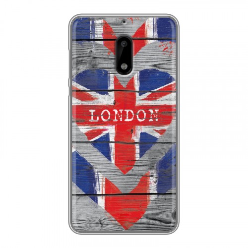 Дизайнерский пластиковый чехол для Nokia 6 British love