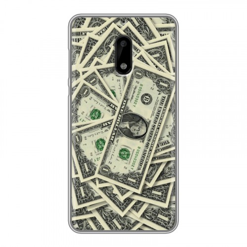 Дизайнерский пластиковый чехол для Nokia 6 Текстуры денег