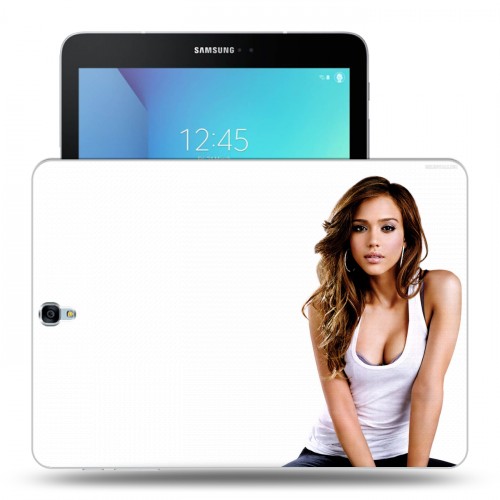 Дизайнерский силиконовый чехол для Samsung Galaxy Tab S3 Джессика Альба