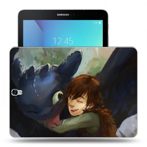 Дизайнерский силиконовый чехол для Samsung Galaxy Tab S3 Как приручить дракона