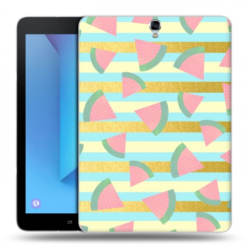 Дизайнерский силиконовый чехол для Samsung Galaxy Tab S3 Кусочки фруктов