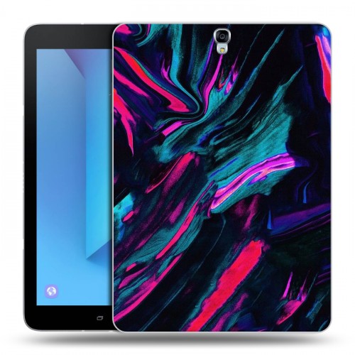 Дизайнерский силиконовый чехол для Samsung Galaxy Tab S3 Размытые краски