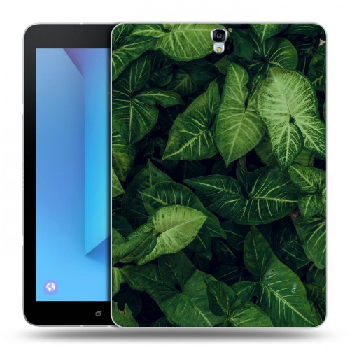 Дизайнерский силиконовый чехол для Samsung Galaxy Tab S3 Нуарные листья