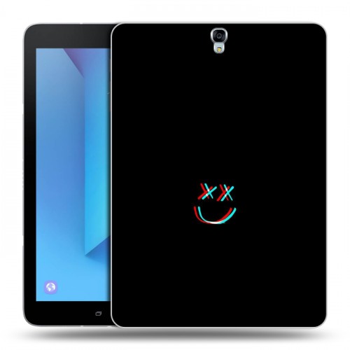 Дизайнерский силиконовый чехол для Samsung Galaxy Tab S3 Минимализм на черном