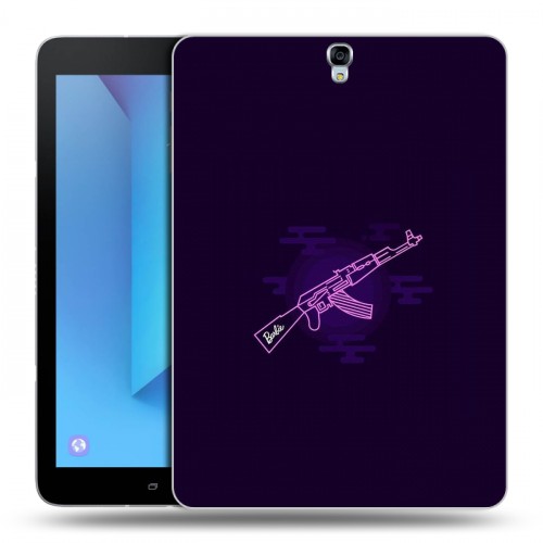 Дизайнерский силиконовый чехол для Samsung Galaxy Tab S3 Неоновые образы