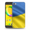 Дизайнерский силиконовый чехол для Alcatel A5 LED Флаг Украины
