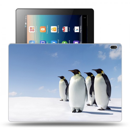 Дизайнерский силиконовый чехол для Lenovo Tab 4 10 Пингвины