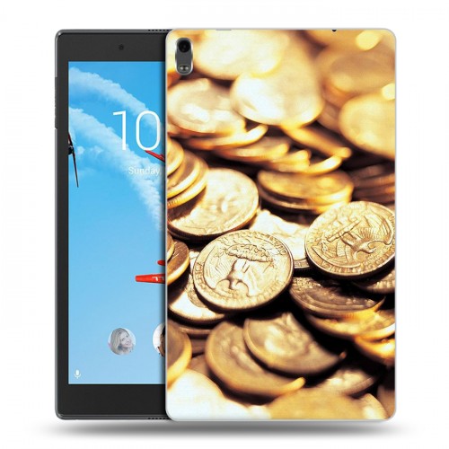 Дизайнерский силиконовый чехол для Lenovo Tab 4 8 Plus Текстуры денег