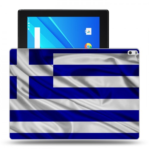 Дизайнерский силиконовый чехол для Lenovo Tab 4 10 Plus флаг греции