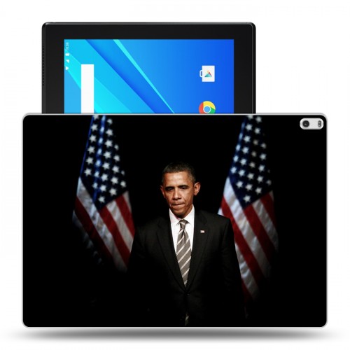 Дизайнерский силиконовый чехол для Lenovo Tab 4 10 Plus Барак Обама