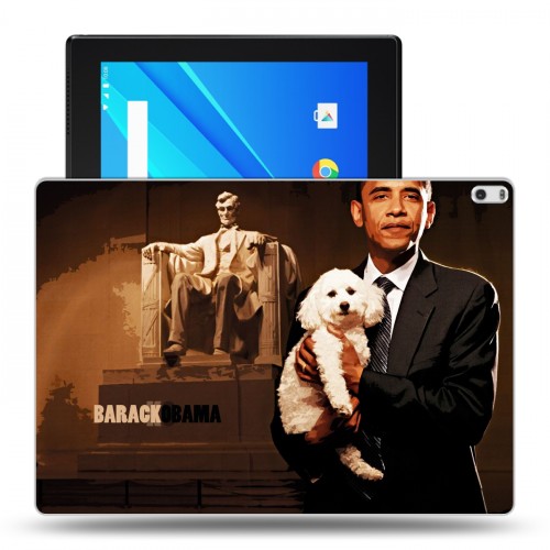 Дизайнерский силиконовый чехол для Lenovo Tab 4 10 Plus Барак Обама