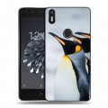 Дизайнерский силиконовый чехол для BQ Aquaris X5 Plus Пингвины