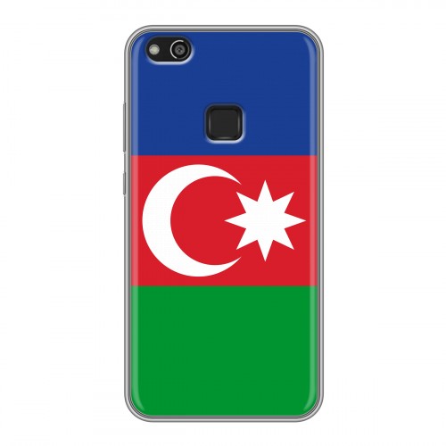 Дизайнерский силиконовый чехол для Huawei P10 Lite Флаг Азербайджана