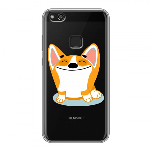 Полупрозрачный дизайнерский силиконовый чехол для Huawei P10 Lite Прозрачные собаки