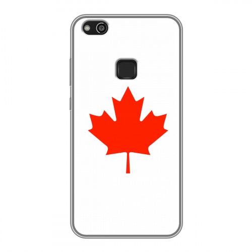 Дизайнерский силиконовый чехол для Huawei P10 Lite Флаг Канады
