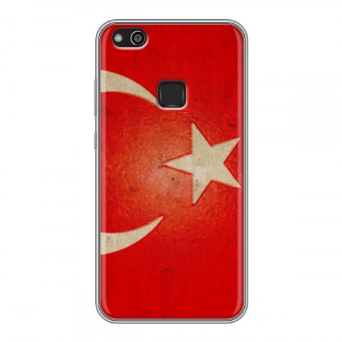 Дизайнерский силиконовый чехол для Huawei P10 Lite Флаг Турции