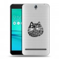 Полупрозрачный дизайнерский пластиковый чехол для ASUS ZenFone Go ZB690KG Прозрачные кошки