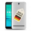 Полупрозрачный дизайнерский пластиковый чехол для ASUS ZenFone Go ZB690KG Флаг Германии