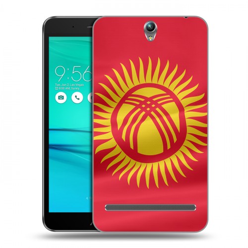 Дизайнерский пластиковый чехол для ASUS ZenFone Go ZB690KG флаг Киргизии
