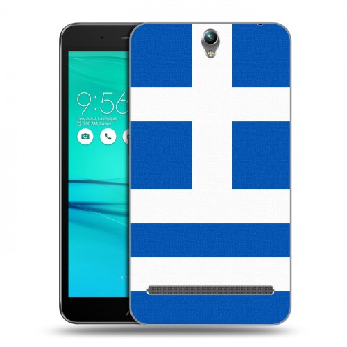 Дизайнерский пластиковый чехол для ASUS ZenFone Go ZB690KG Флаг Греции