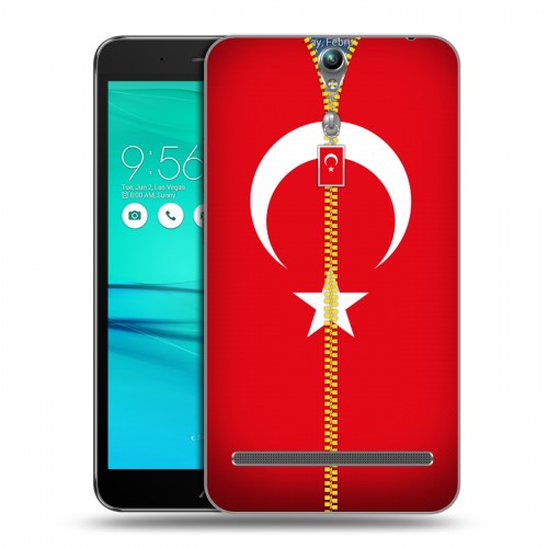Дизайнерский пластиковый чехол для ASUS ZenFone Go ZB690KG Флаг Турции