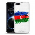 Полупрозрачный дизайнерский пластиковый чехол для Doogee Shoot 2 Флаг Азербайджана
