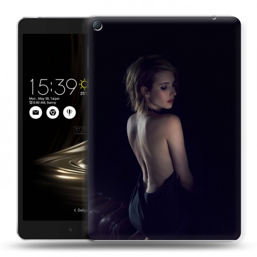 Дизайнерский силиконовый чехол для Asus ZenPad 3S 10 LTE Эмма Робертс