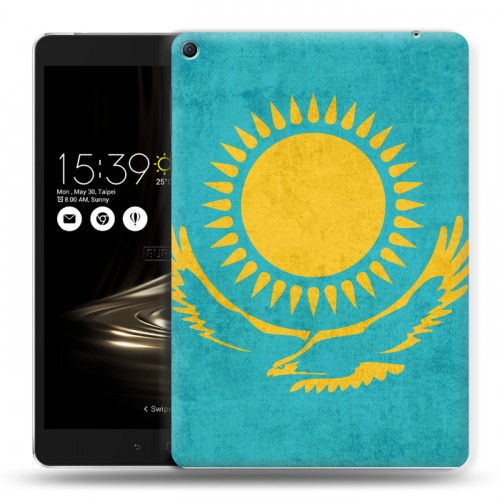 Дизайнерский силиконовый чехол для Asus ZenPad 3S 10 LTE Флаг Казахстана