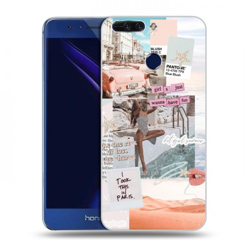 Дизайнерский пластиковый чехол для Huawei Honor 8 Pro Коллаж