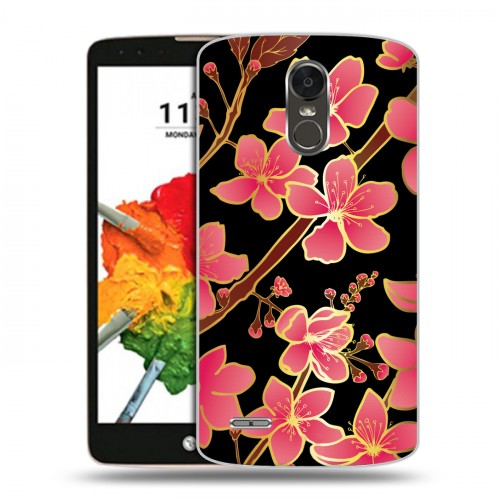 Дизайнерский пластиковый чехол для LG Stylus 3 Люксовые цветы