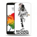 Дизайнерский пластиковый чехол для LG Stylus 3 Майкл Джексон