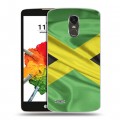 Дизайнерский пластиковый чехол для LG Stylus 3 Флаг Ямайки