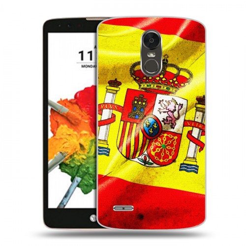 Дизайнерский пластиковый чехол для LG Stylus 3 Флаг Испании