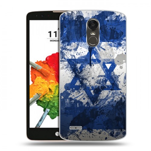 Дизайнерский пластиковый чехол для LG Stylus 3 Флаг Израиля