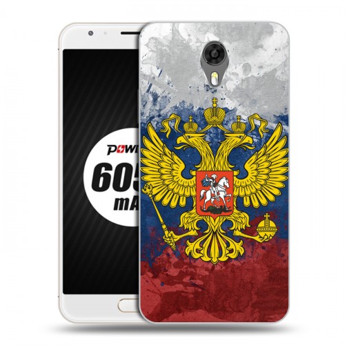 Дизайнерский пластиковый чехол для Ulefone Power 2 Российский флаг и герб