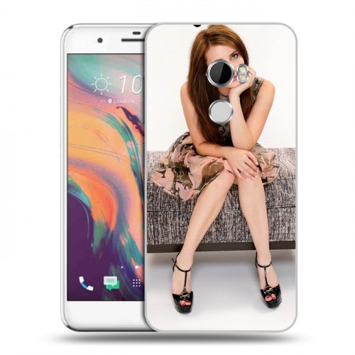 Дизайнерский пластиковый чехол для HTC One X10 Эмма Робертс