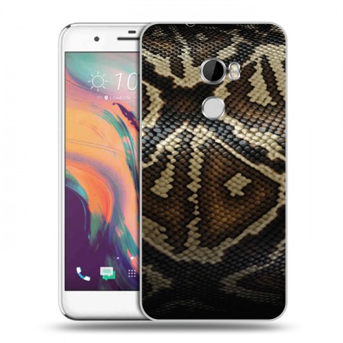 Дизайнерский пластиковый чехол для HTC One X10 Кожа змей