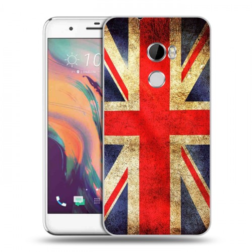 Дизайнерский пластиковый чехол для HTC One X10 Флаг Британии