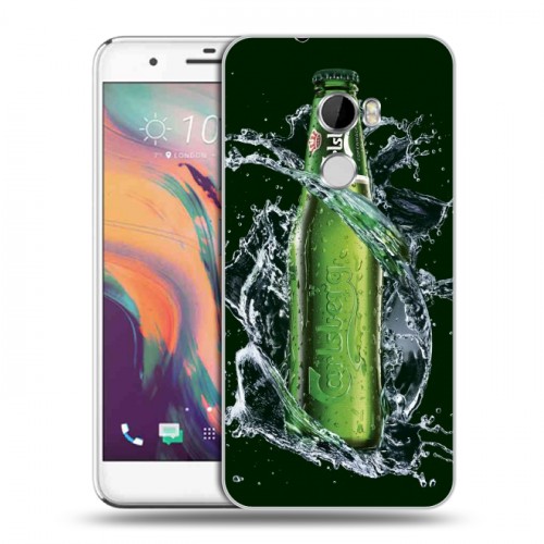 Дизайнерский пластиковый чехол для HTC One X10 Carlsberg
