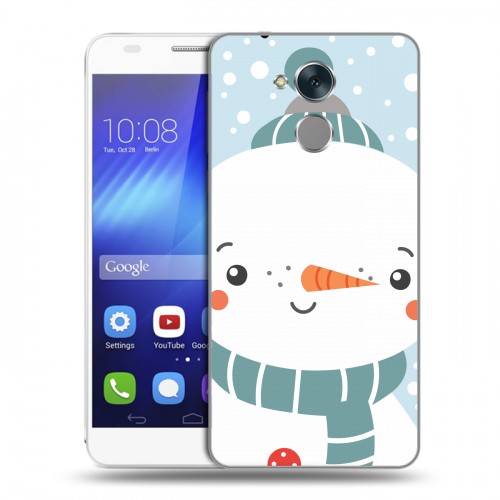 Дизайнерский пластиковый чехол для Huawei Honor 6C  Новогоднее смешенное