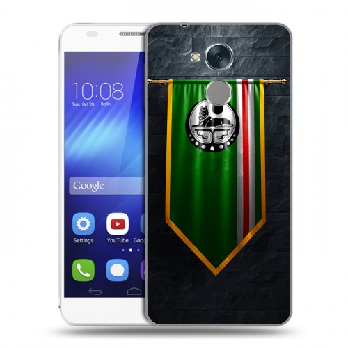 Дизайнерский пластиковый чехол для Huawei Honor 6C флаг Чечни