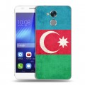 Дизайнерский пластиковый чехол для Huawei Honor 6C Флаг Азербайджана
