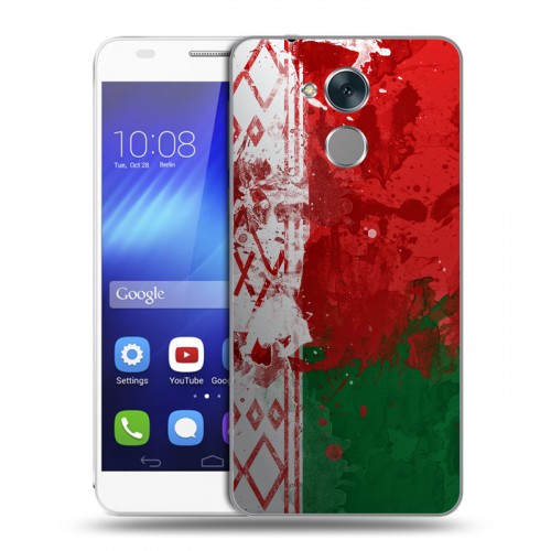 Дизайнерский пластиковый чехол для Huawei Honor 6C Флаг Белоруссии
