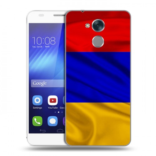 Дизайнерский пластиковый чехол для Huawei Honor 6C Флаг Армении