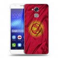 Дизайнерский пластиковый чехол для Huawei Honor 6C Флаг Киргизии